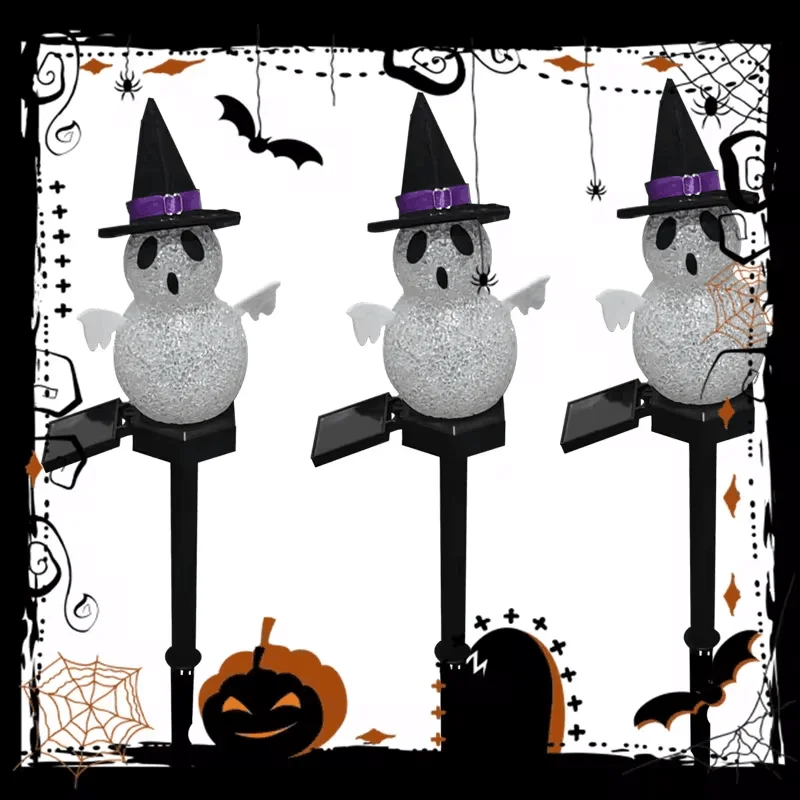 Description Picture 6 of itemSolar Lamp Pumpkin and Ghost Stake Lights Waterproof Festival Halloween for Garden Balcony Yard Lawn Pathway Party Decor