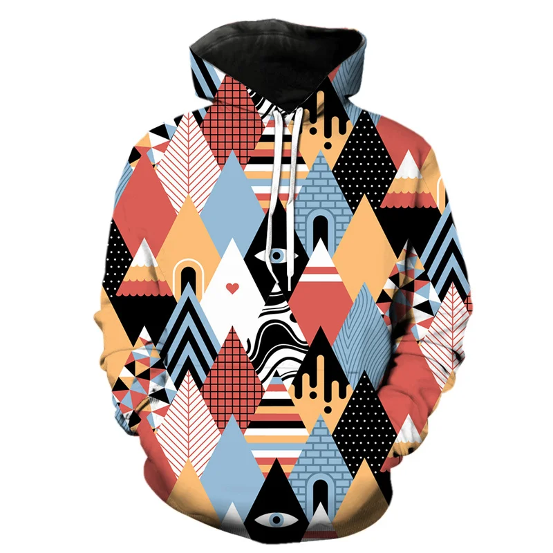 thumbnail image 1 of Sudadera con capucha con estampado geométrico abstracto en 3D para hombre, sudadera con capucha de moda Harajuku, jersey de manga larga para otoño y primavera, 1 of 5