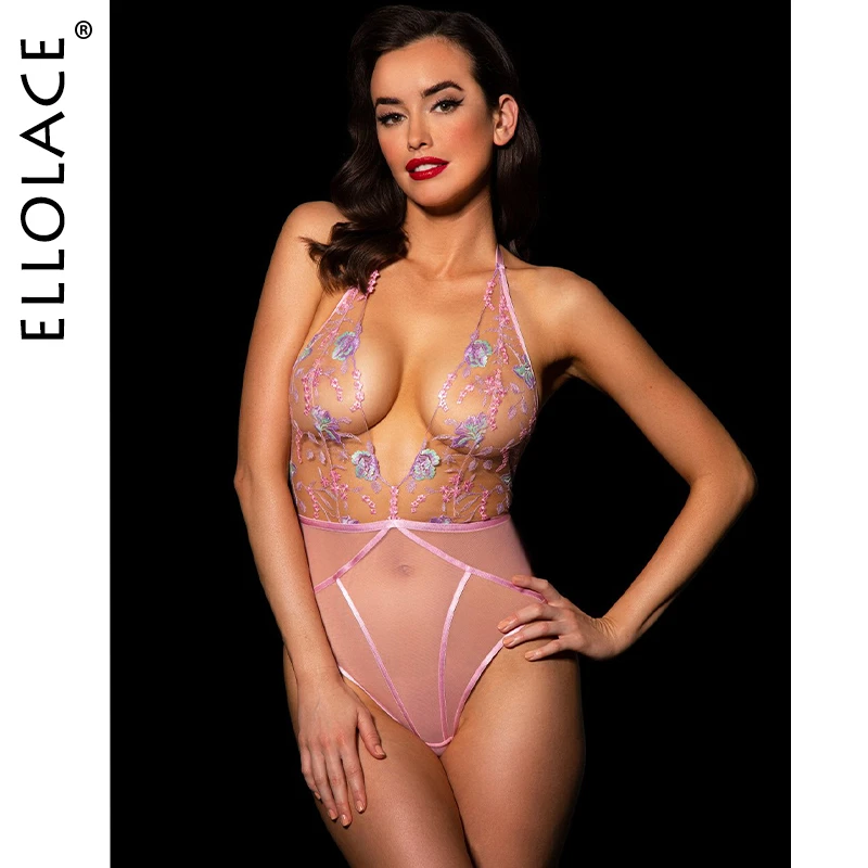 Ellolace Hot Sexy Lingerie Bodysuit Sensual Floral Embroidery Transparent  Body Fetish Novelty Special Use Porn Erotic Costumes|Teddies & Bodysuits| -  AliExpress