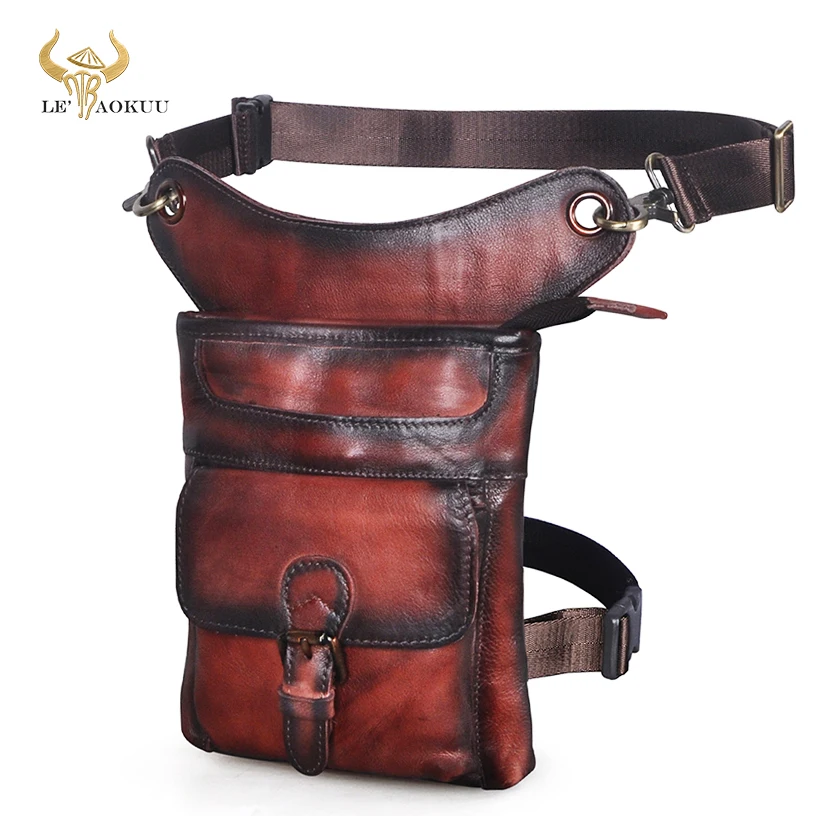 Soft Real Leather Design Classic Messenger Sling Bag Multifunction