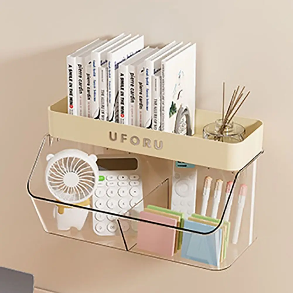 Wall-mounted Condiment Jar Storage Rack Space-saving Durable Kitchen Organizer Rack Plastic Ginger Garlic Storage Box