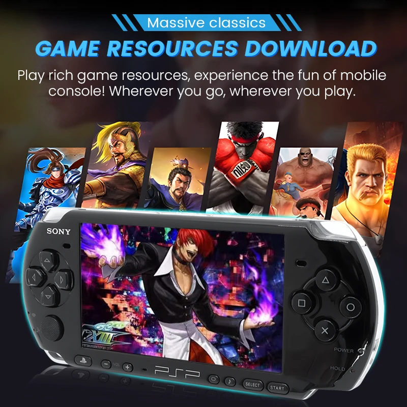 Consola de juegos PlayStation PSP3000 (PSP-3006) Consola de juegos Arcade GBA portátil PlayStation + (juegos gratuitos) Sin función UMD - Image 6