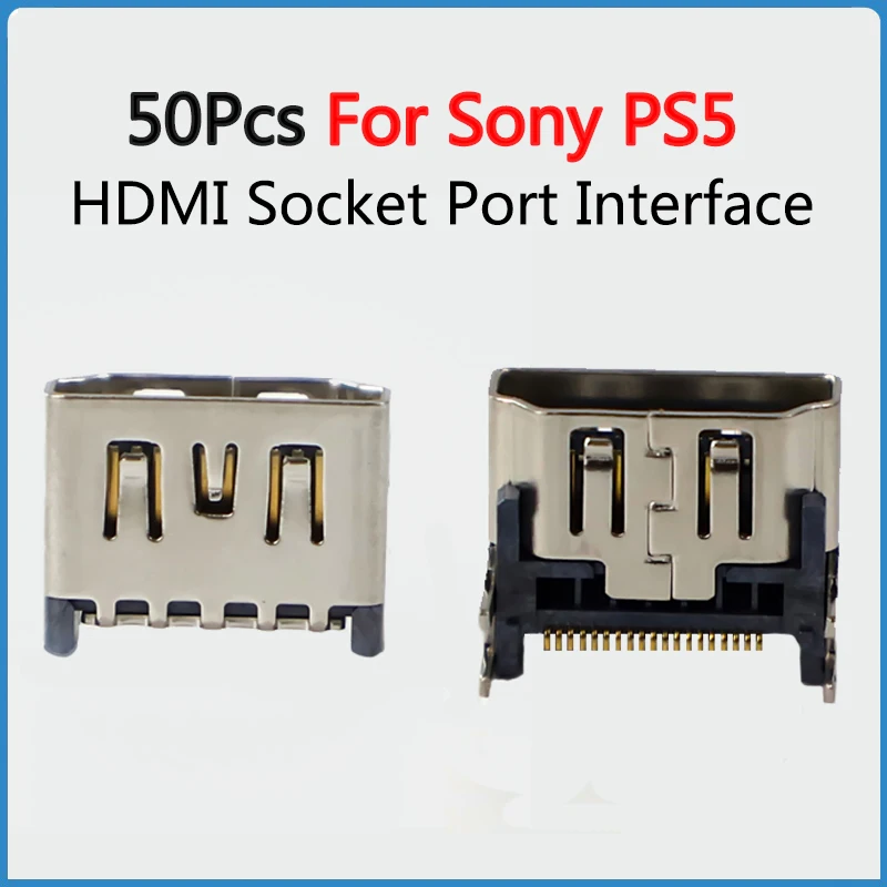 50 Pz Originale Per Playstation 5 Interfaccia Connettore Presa Hdmi Per Controller Sony Ps5 Connettore Porta Hdmi Spina Nuovo Accessorio