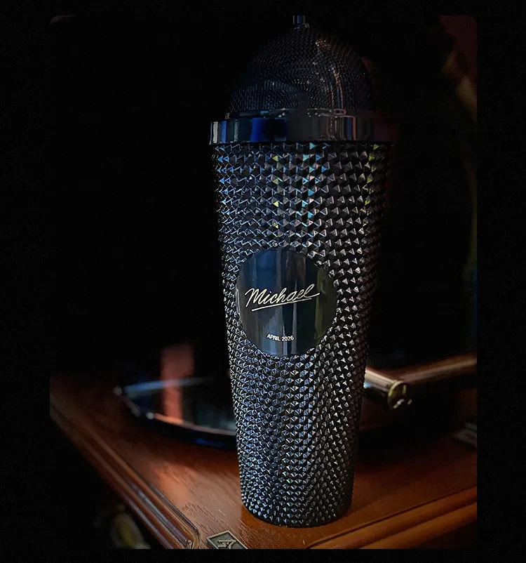 Michael Jackson Water Cup Microphone-Shaped Cold Water Cup Creative Collectible Gift