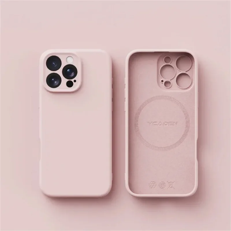 Luxury Liquid Silicone MagSafe-Compatible Phone Case - Wireless Charging Smooth Cover