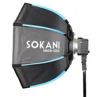 【Do Brasil】Sokani 55cm Foldable Deep Octagon Softbox Bowens Mount for Sokani X100 X60 Mini COLBOR CL60 Aputure 60X-S 200X-S LED 2