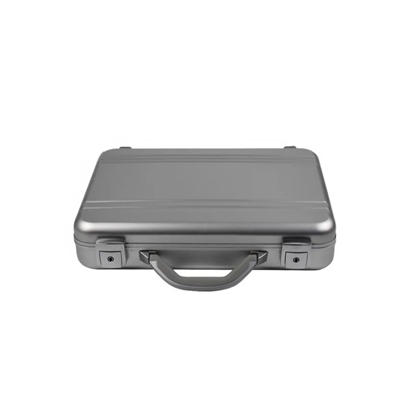 

Portable Aluminum Alloy Suitcase Toolbox Business Waterproof Travel Storage Bag Laptop Tablet PC Case Valuables Safe Deposit Box