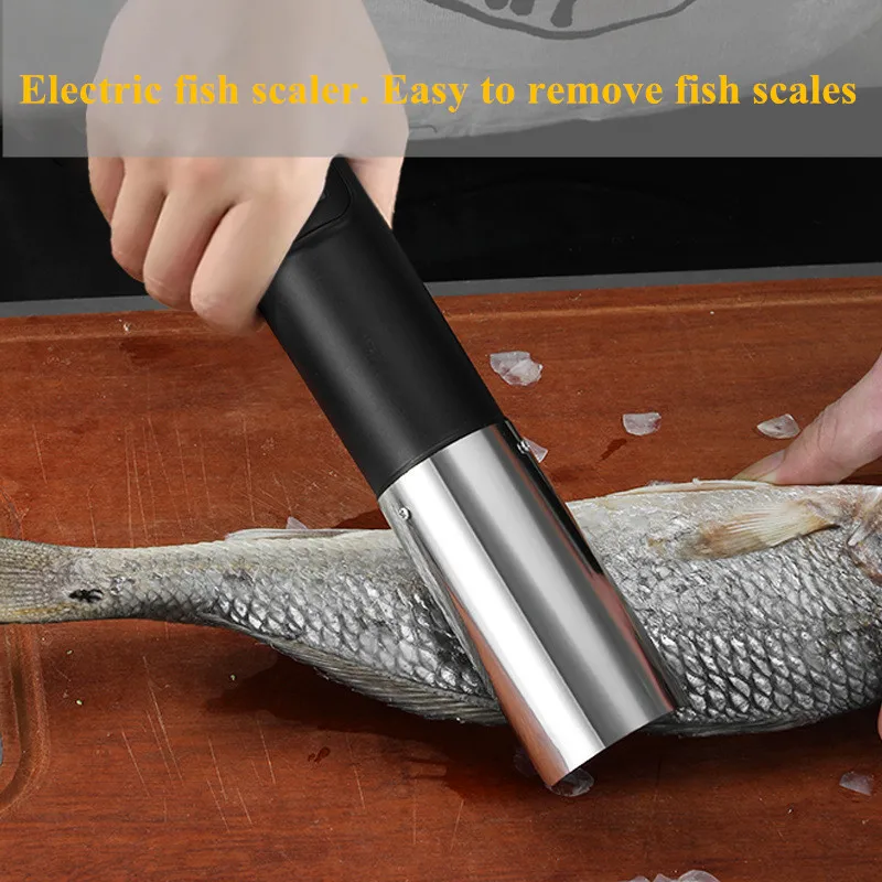 Portable Electric Fish Scraper Waterproof Fish Scale Remover Fish Scale Cleaner USB Rechargeable Fish Scale Knife Seafood Tools