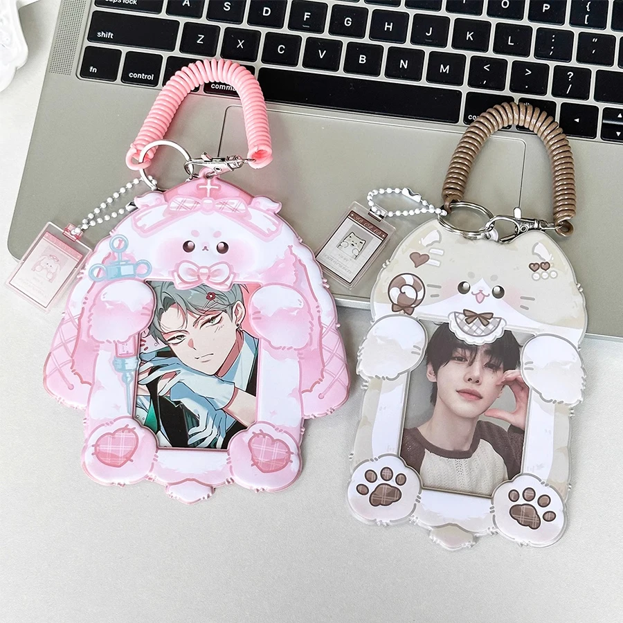 pvc card sleeve 3-inch storage cover document protective cover decorative pendant 3