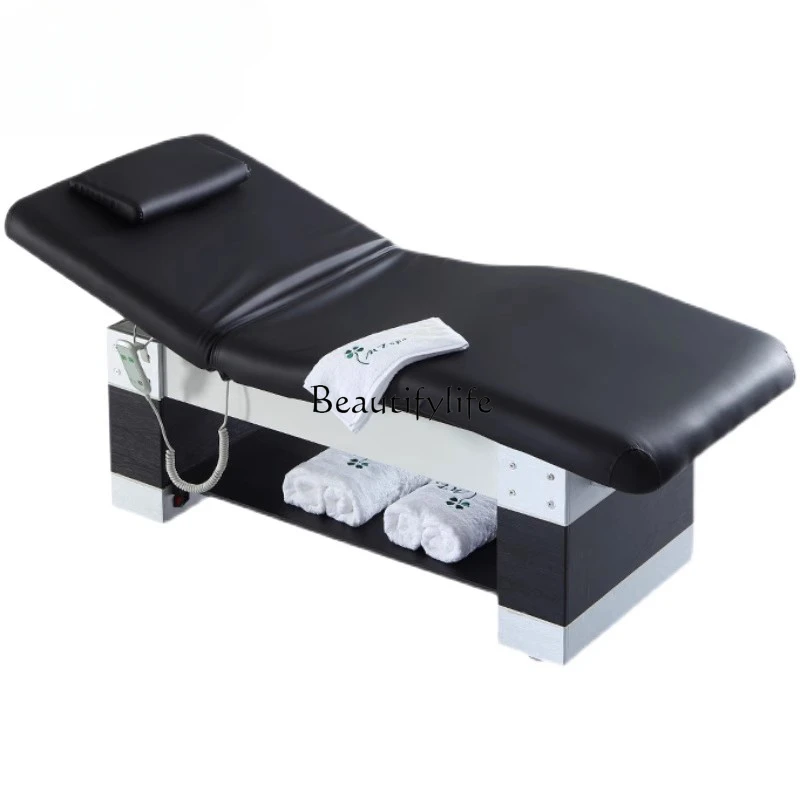 

High-End Beauty Salon Special Solid Wood Bed Electric Folding Beauty Massage Physiotherapy Bed