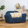 Plush children's sofa with decorative pillows, navy blue set of 4 in pine 1