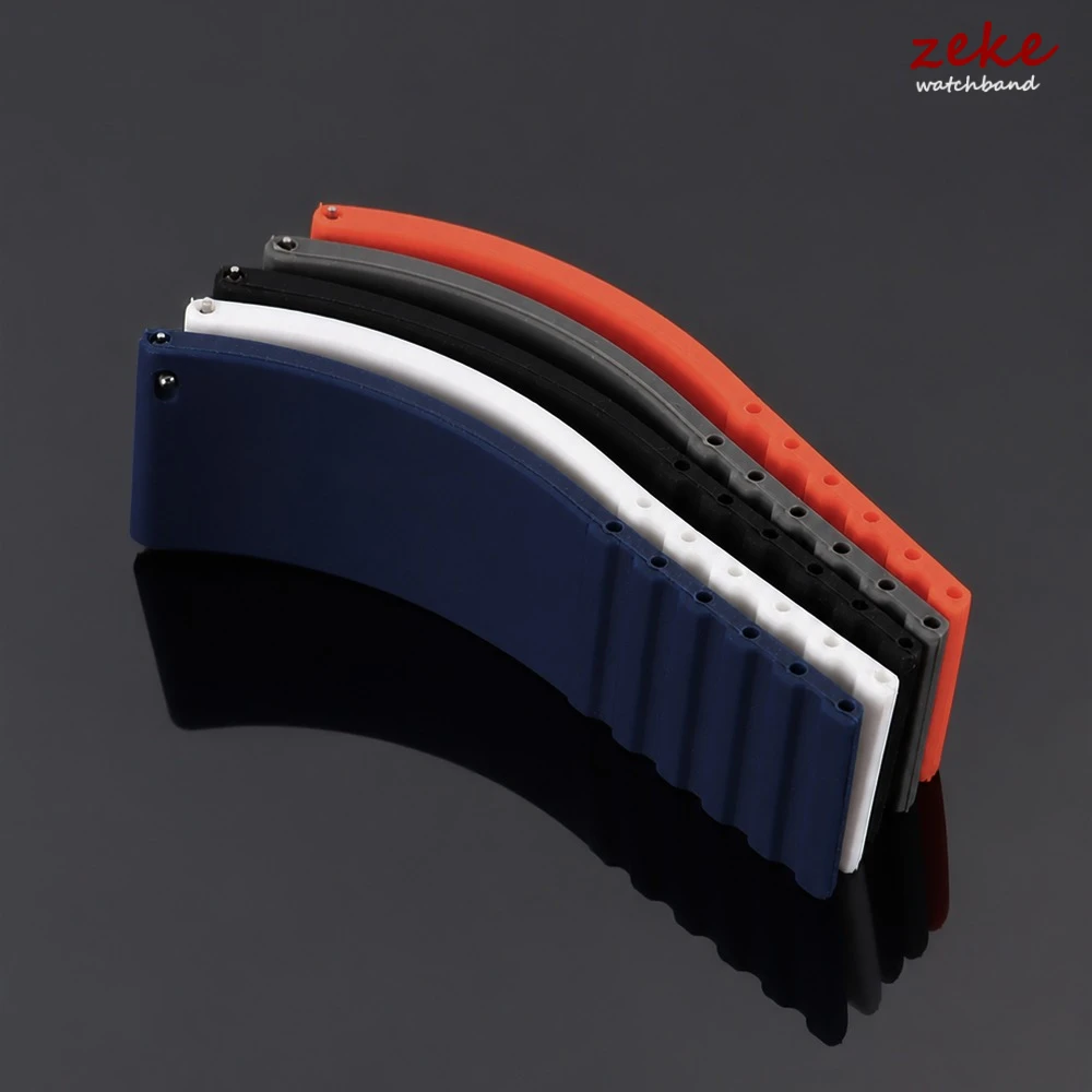 Universal Quick Release Waterproof Sport Silicone Watch Strap - Durable Rubber Wrist Band