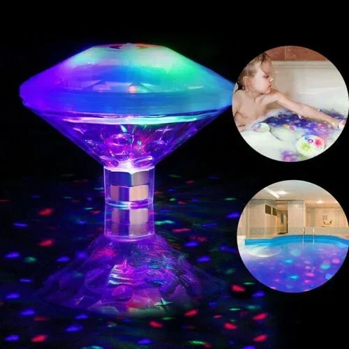 Description Picture 2 of itemFloating Underwater LED Disco Light Glow Show Swimming Pool Hot Tub Spa Lamp Battery Operated Multi Color Underwater Lights