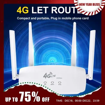 DBIT 4G CPE 무선 라우터 SIM 카드-와이파이 LTE 라우터, RJ45 WAN LAN 무선 모뎀 지지대 32 개 장치, 트래픽 공유