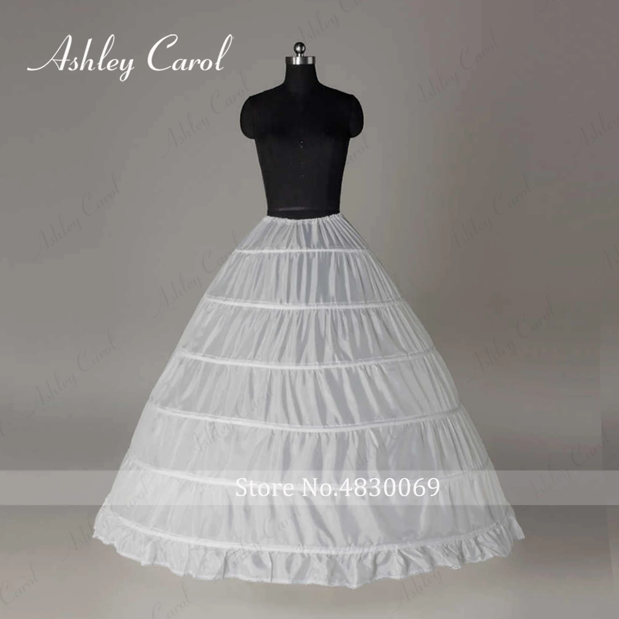 Crinoline Wedding Petticoat 6 Hoops Long For Ball Gown Dress Underskirt Half Slips Medium Size Wedding Accessories wedding underskirt wedding petticoat petticoat underskirt petticoat skirt