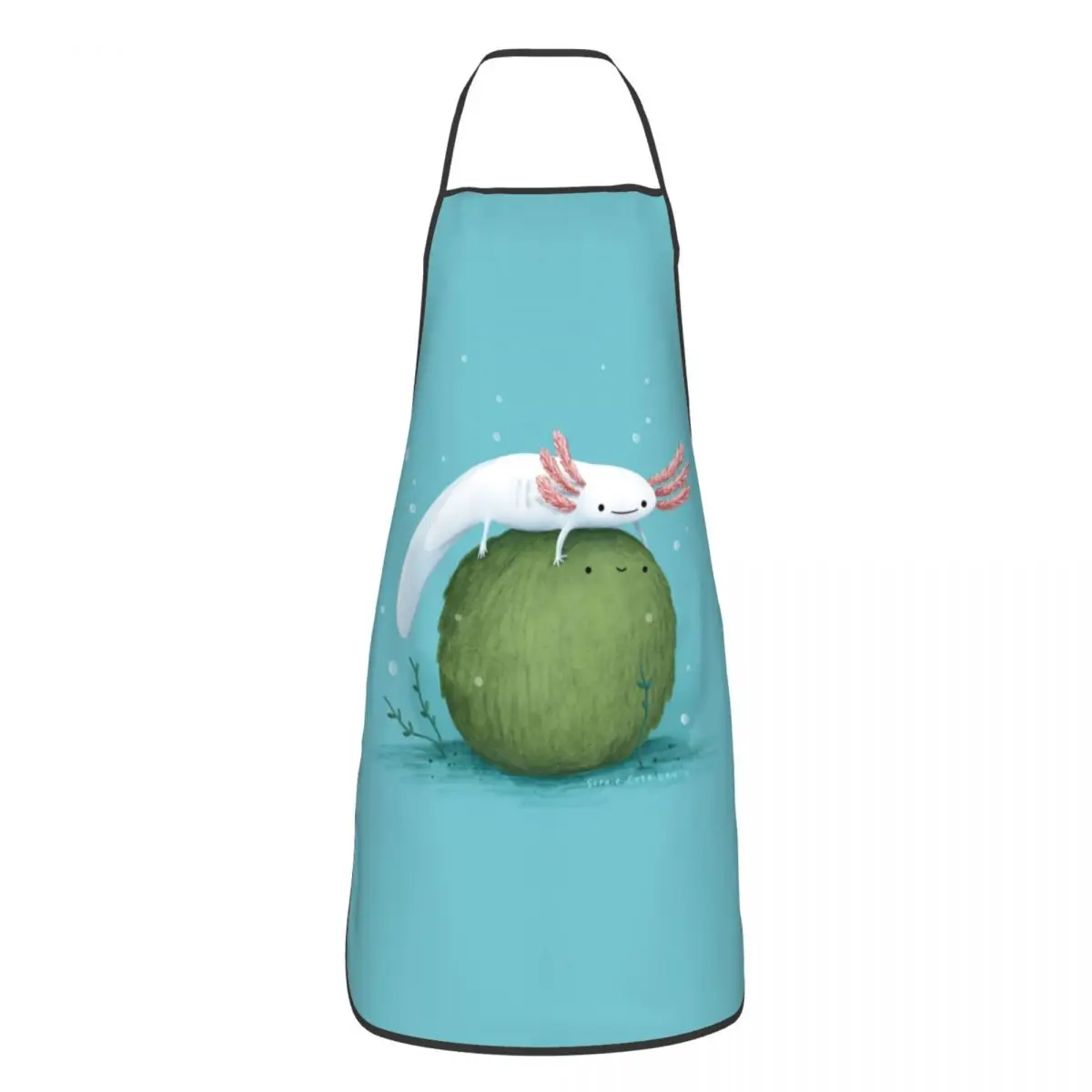 

Нагрудник Axolotl на заказ, фартук для мужчин, женщин, мужчин, унисекс, для взрослых, шеф-повара, кухни, готовки, животных, саламандра, фартук, кухня, садоводство