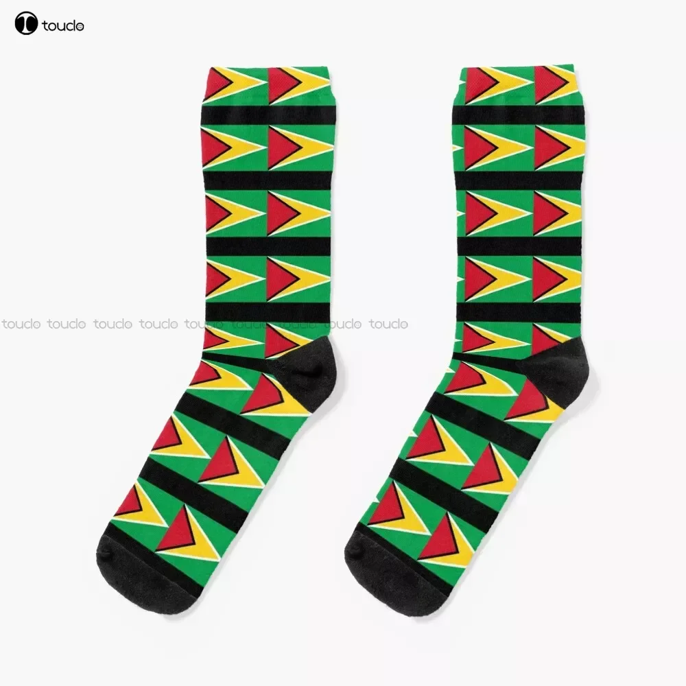 

Guyana Flag Socks Socks Personalized Custom Unisex Adult Teen Youth Socks 360° Digital Print Custom Gift Streetwear