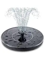 Pompe de fontaine de bain d'oiseaux solaire, fontaine solaire améliorée, pompe de fontaine d'eau flottante autonome à énergie solaire pour bain d'oiseaux, 1