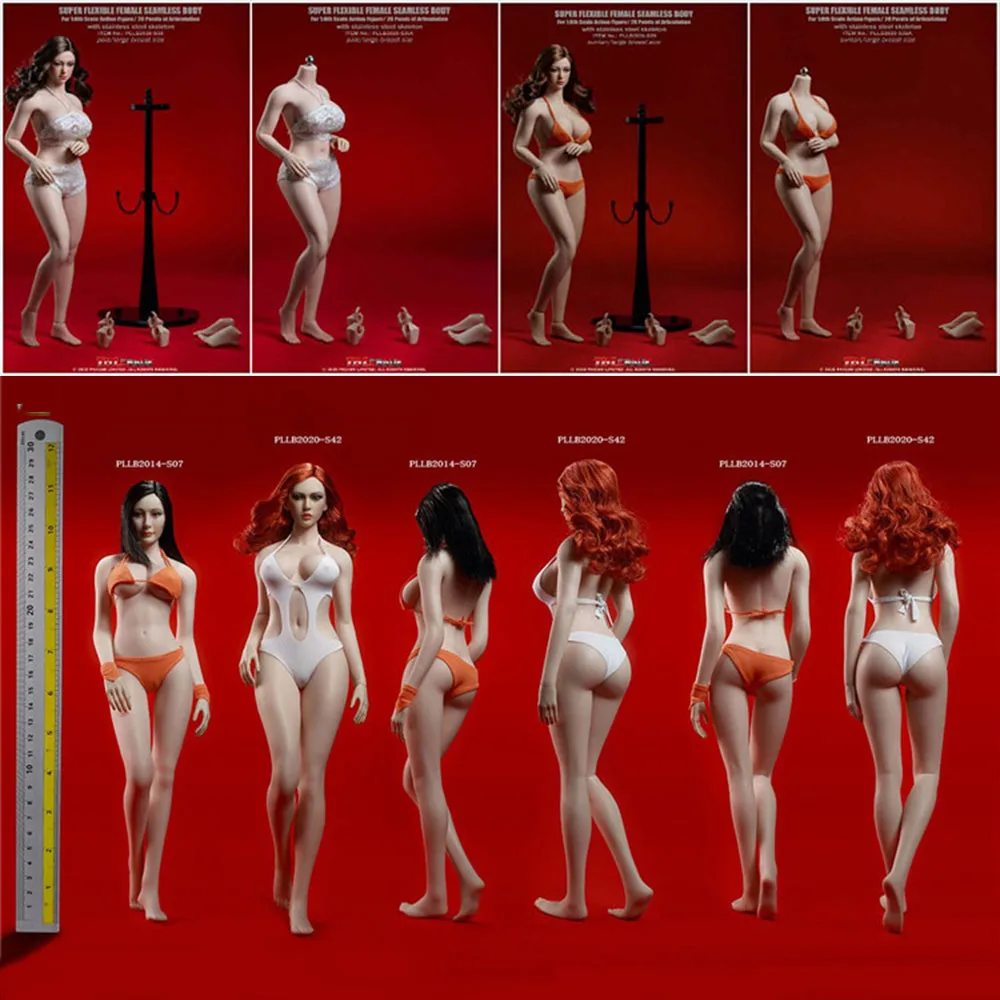 

TBLeague S38 S39 S42 S43 1/6 Scale Fat Figure Plus Size Girls Super-Flexible Seamless Body Large Breast With Head Sculpt Model