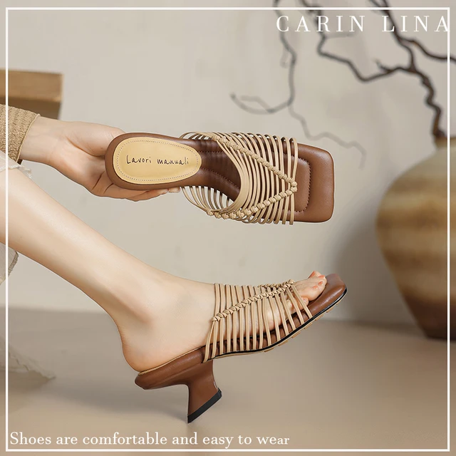 Mules Calzature Lina 2024 Summer Women Slippers Mules Shoes For