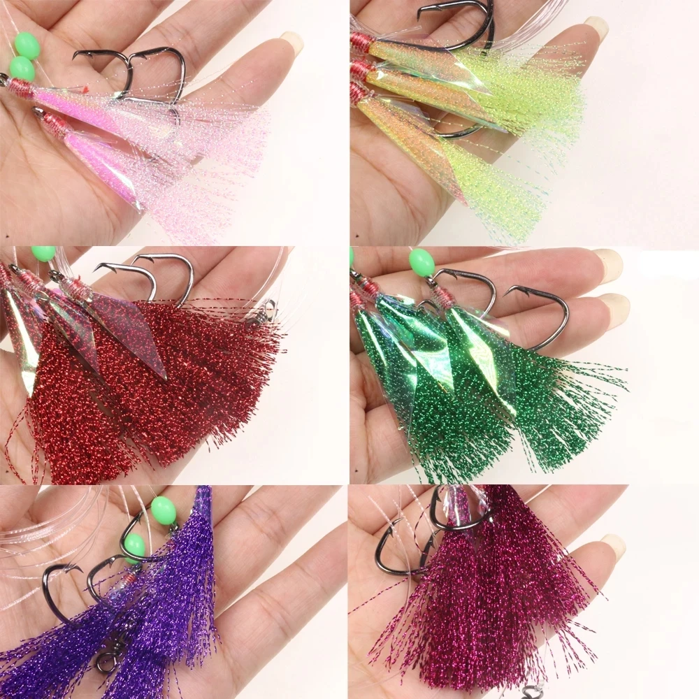 Description Picture 6 of itemWfireo 10packs Seawater Fishing Sabiki Rigs Sea Fishing Rigs Flasher Rig Each with 2/3 Fishing Hook Fishing Kit Sea Fishing Lure