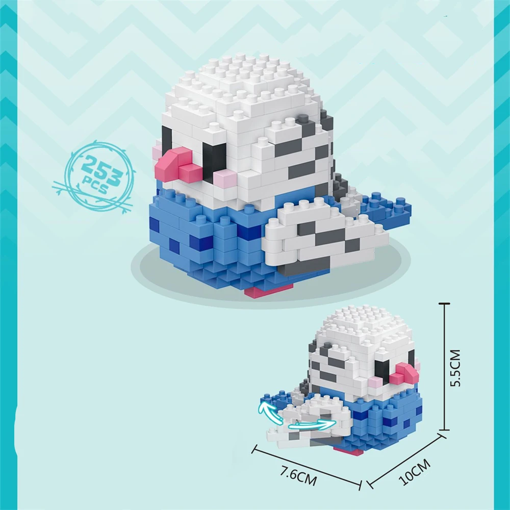 Kawaii Cute Bird Mini Building Blocks Set - Creative Educational Toy for Kids - Perfect for Decoration and Play