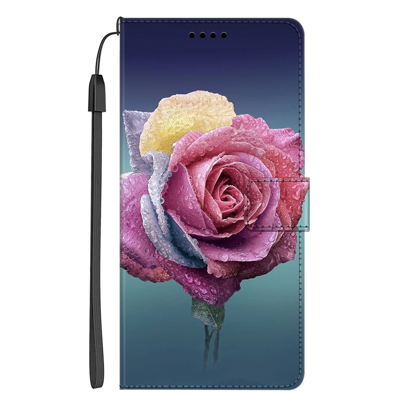 Elegant Flip Leather Wallet Cover with Stand - Premium Protection Case and Card Holder