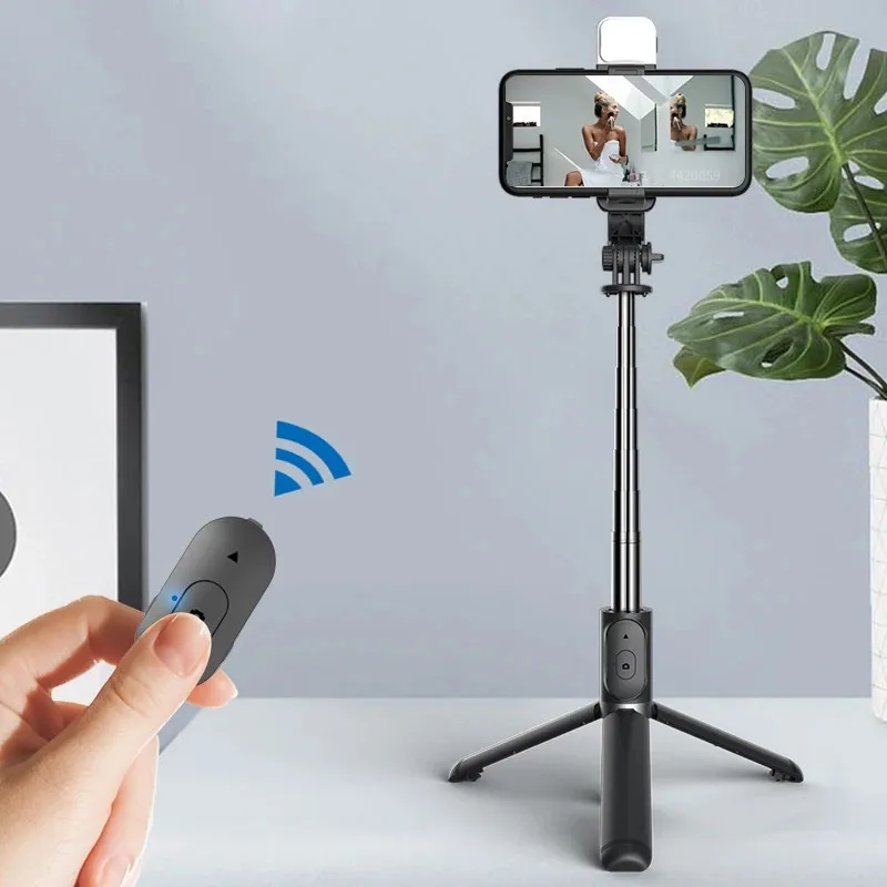 Description Picture 4 of itemFGCLSY Portable Extendable Selfie Stick With Wireless Remote Control Phone Tripod Holder 360 Rotation Compatible With Iphone
