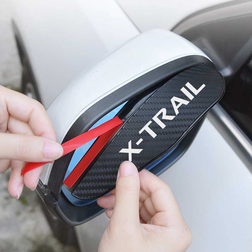 Car Rearview Mirror Rain Eyebrow Shield Cover Accessories For Nissan X-Trail T30 T31 2007-2015 T32 2014-T33 car rearview mirror visor rearview mirror visor rearview mirror rain shield rearview mirror rain eyebrow rearview mirror rain guard