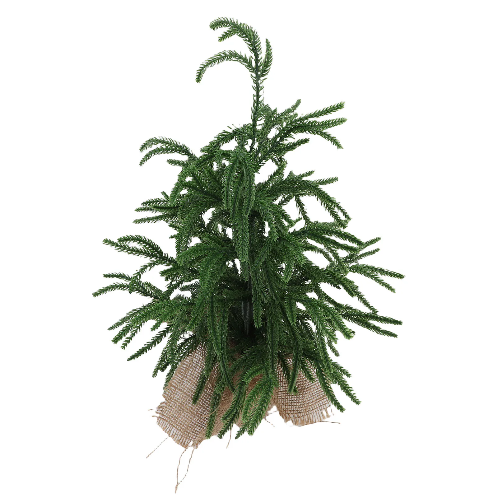 Artificial Xmas Tree PET Green Mini Xmas Pine Tree Tabletop Centerpiece for Home Holiday Indoor Dining Table Decor