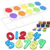 Montessori Math Toys Light Table Counting Material Transparent Number For Kids 3 Years Educational Teaching Resources 1