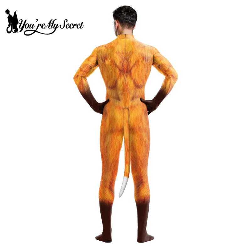Halloween Cosplay Party Animal Cow Print Costume Adult Zentai Bodysuit Loungewear Summer Rompers with Tail