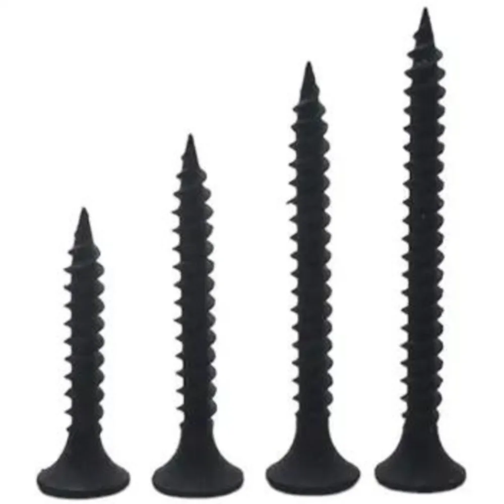 Drywall Screw 1 box/0.5kg lot Cross Countersunk Flat Head Self-tapping M3.5 Black Carbon Steel Phillips Woodworking
