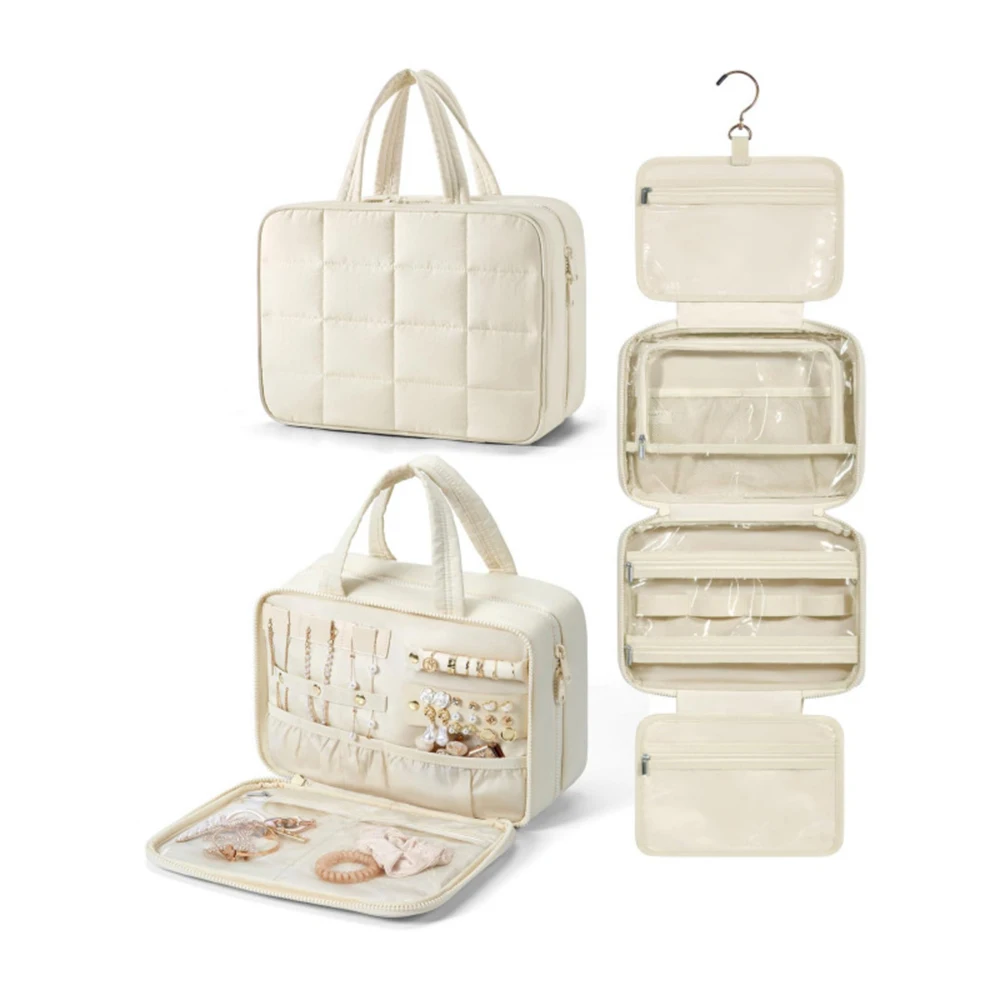 Portable Hanging Toiletry Organizer with Hook