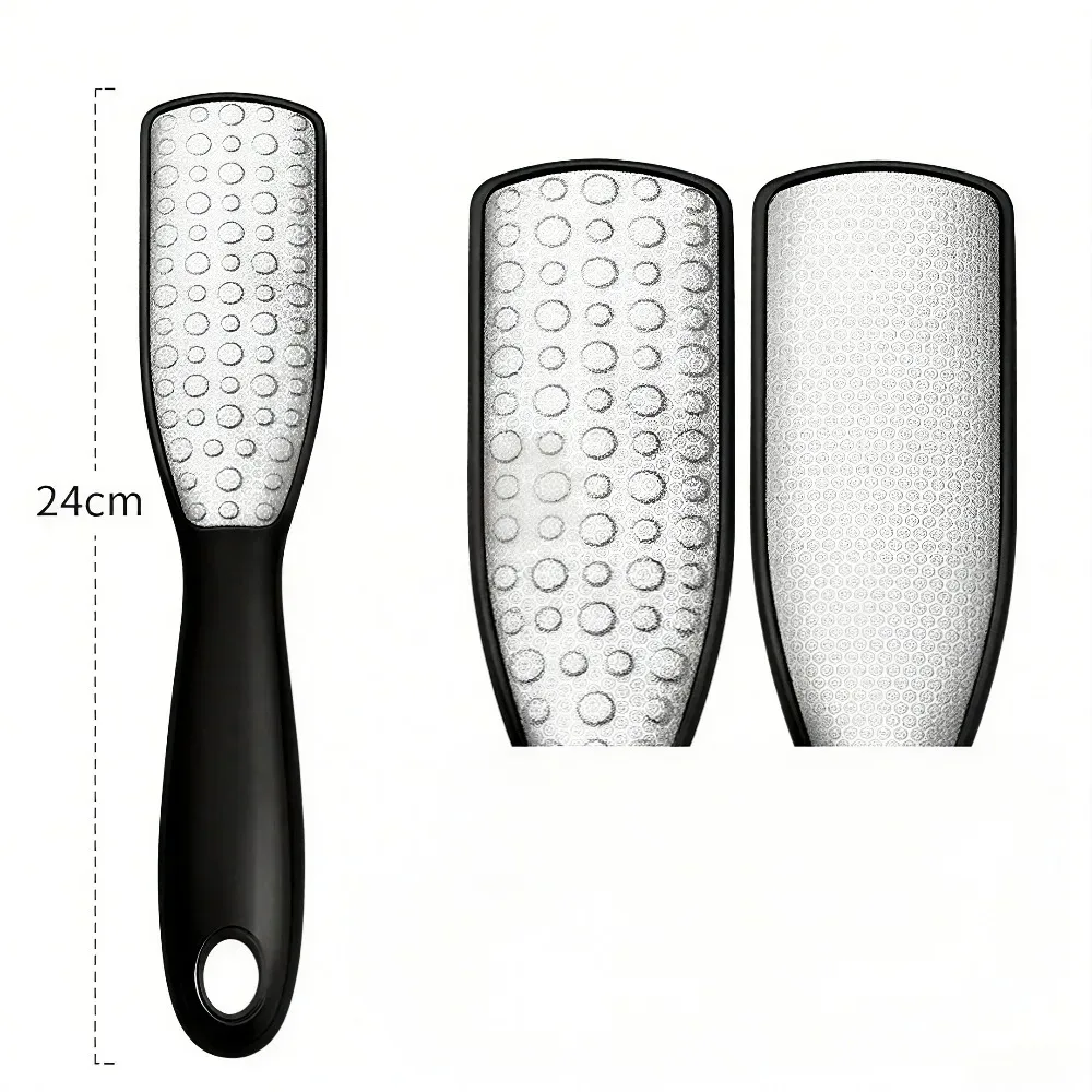 Pedicure Tool Stainless Steel Dual Sided Foot File Dead Skin Callus Remover Wet Dry Use Professional