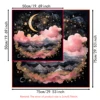 Sun Moon Starry Sky Tarot Tablecloth Altar Cloth Pink Cloud Divination Cloth Witchcraft Astrology Oracle Card Pad Home Decor 6