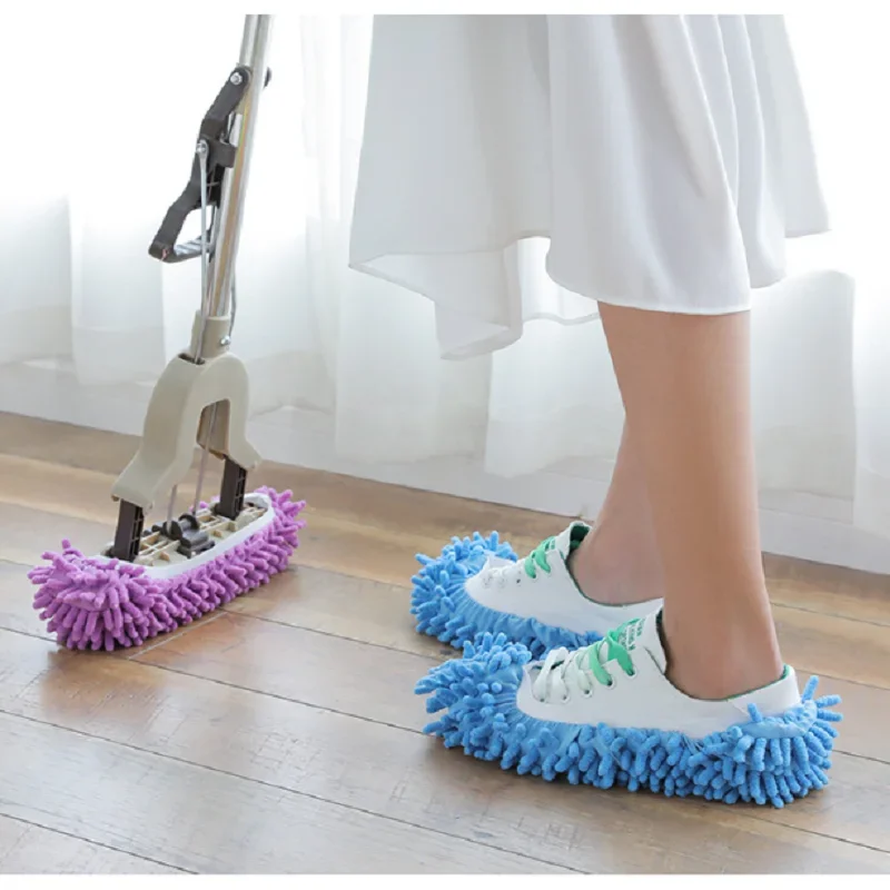 Kitchen Accessories Mop Cap Waterproof Lazy Shoe Cover for Kitchen Goods Cleaning Slippers Floor Dust Removal Gadgets