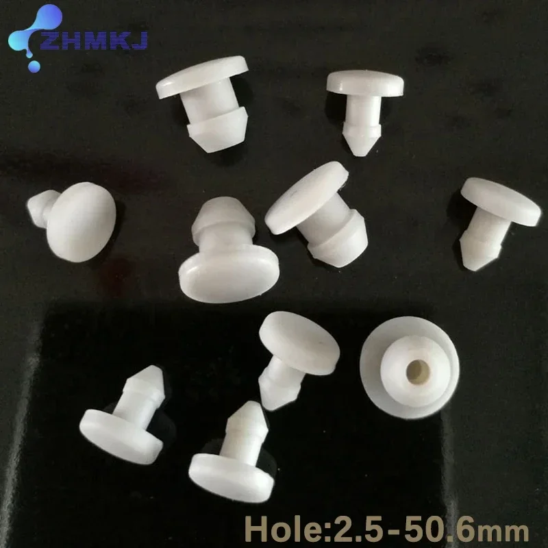 Silicone Rubber Caps Rubber Caps Silicone Rubber Plugs 2-50mm White