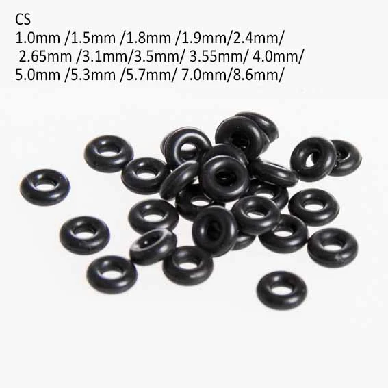 Durable CS 1.2mm NBR Rubber O Ring OD 4.2/5/5.5/6/6.5/8/9.5/10