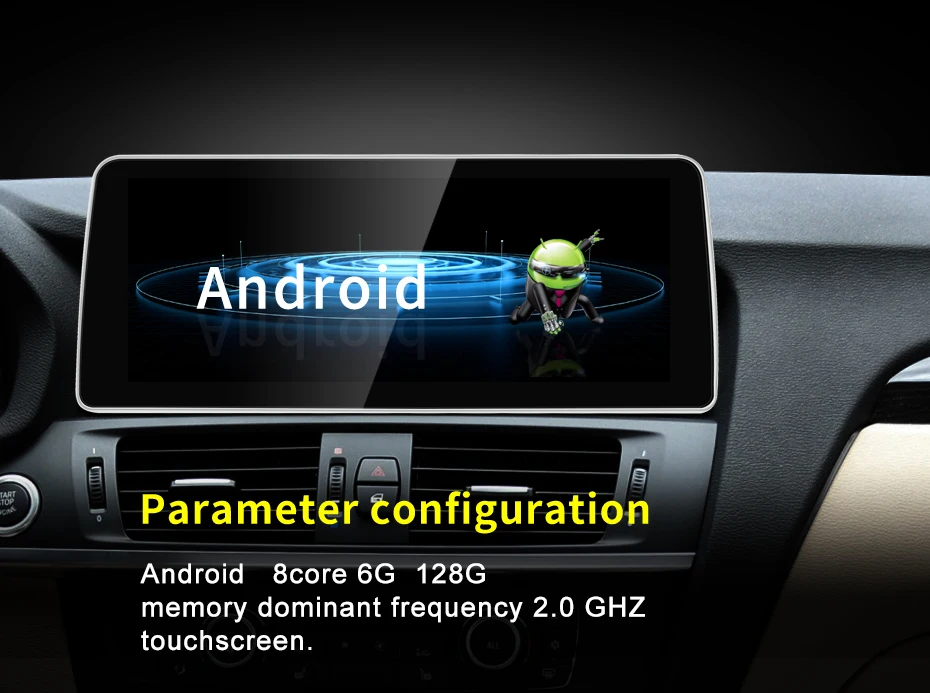 NEW ID8 Snapdragon665 12.3inch Android13 Car Carplay Auto For BMW X3 F25 X4 F26
