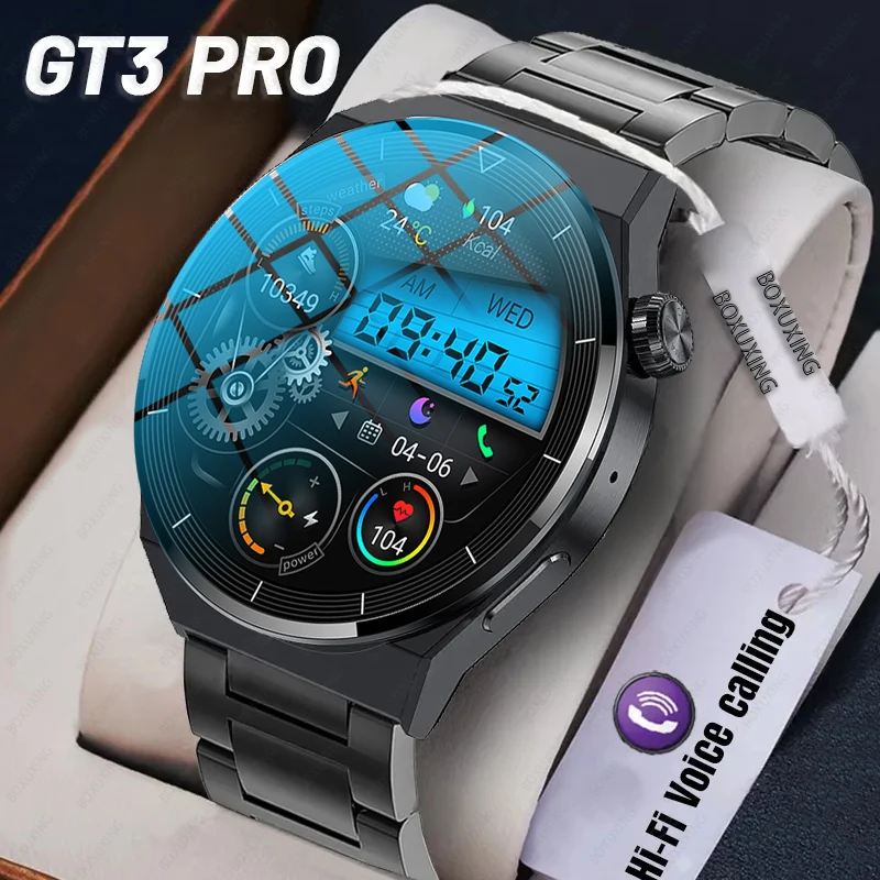 For Huawei Xiaomi GT3 Pro Smart Watch Men AMOLED 390*390 HD