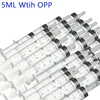 3/5ml Without Needle Plastic Small Syringe Hydroponics Analyze Measuring Nutrient Syringes Pet Feeding Glue Fluid Kitchen Tool 5