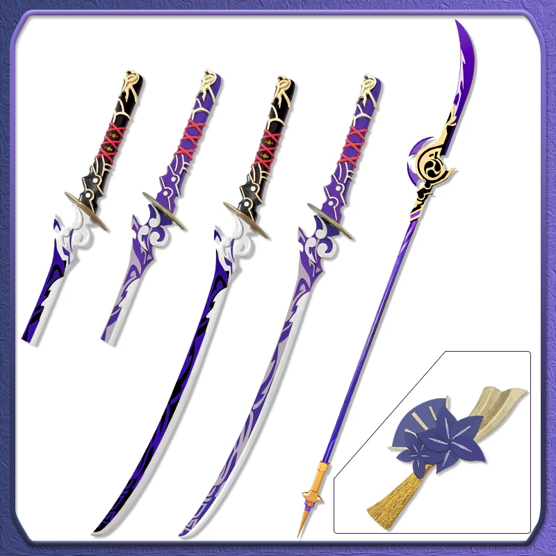 

Игровой головной убор Genshin Impact Baal Raiden Shogun Sword косплей реквизит из ПВХ копье реквизит аниме оружие рождественские аксессуары