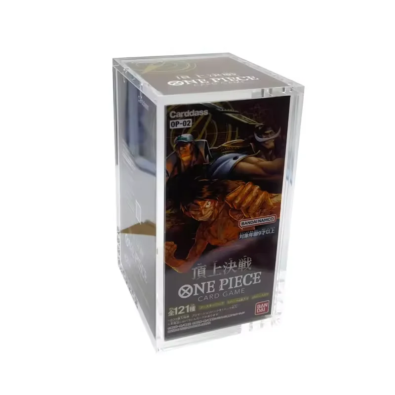 Acrylic Angel One Piece Booster Box Display Case – Snug Fit, Extra Strength Magnetic Lid, Clear Acrylic Protector