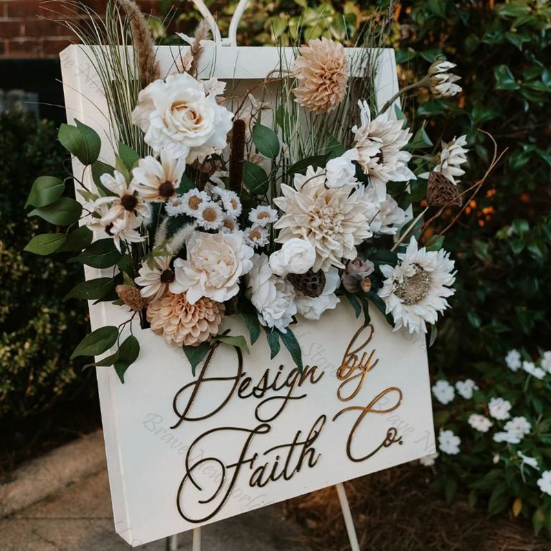 Description Picture 5 of itemDIY Flower Box Welcome Sign Baby in bloom Decor White Floral Box Welcome Signage Birthday Baby Shower Wedding Decor