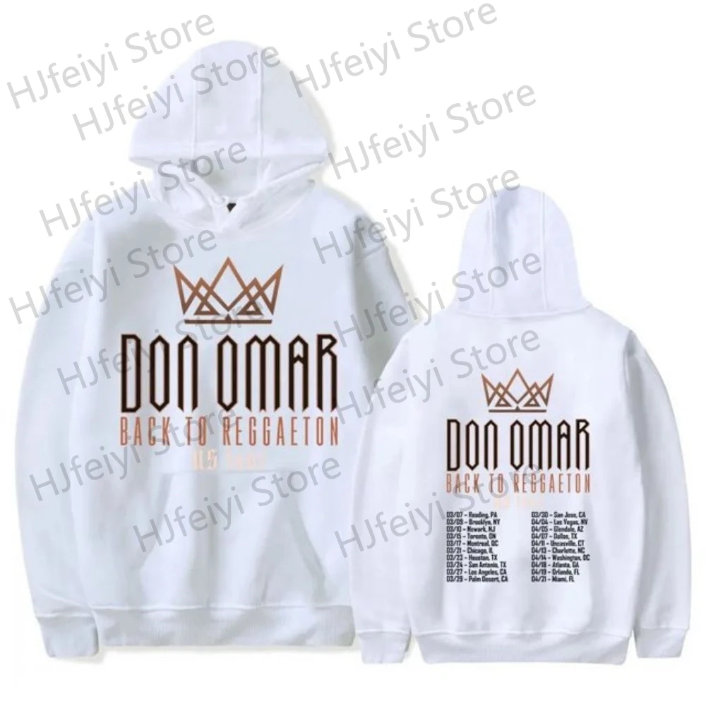 thumbnail image 1 of Sudadera con capucha Don Omar Back To Reggaeton Tour 2024 para hombre y mujer, unisex, de manga larga, estilo urbano, 1 of 5
