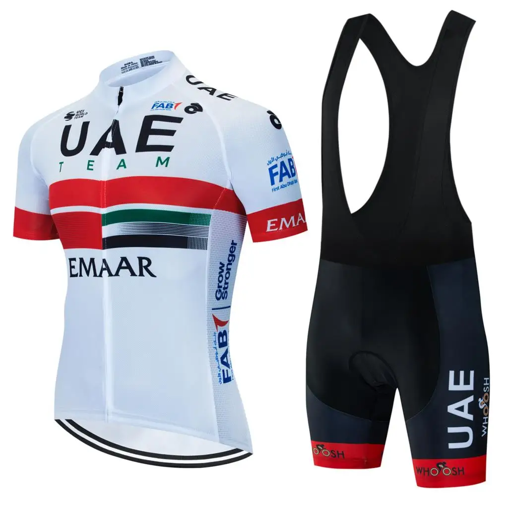 

UAE Men's Mtb Cycling Pants Uniform Jersey Set Outfit Sports Wear Suit Road Bike Clothes Sleeve Man Pro Team 2023 Shorts Costume