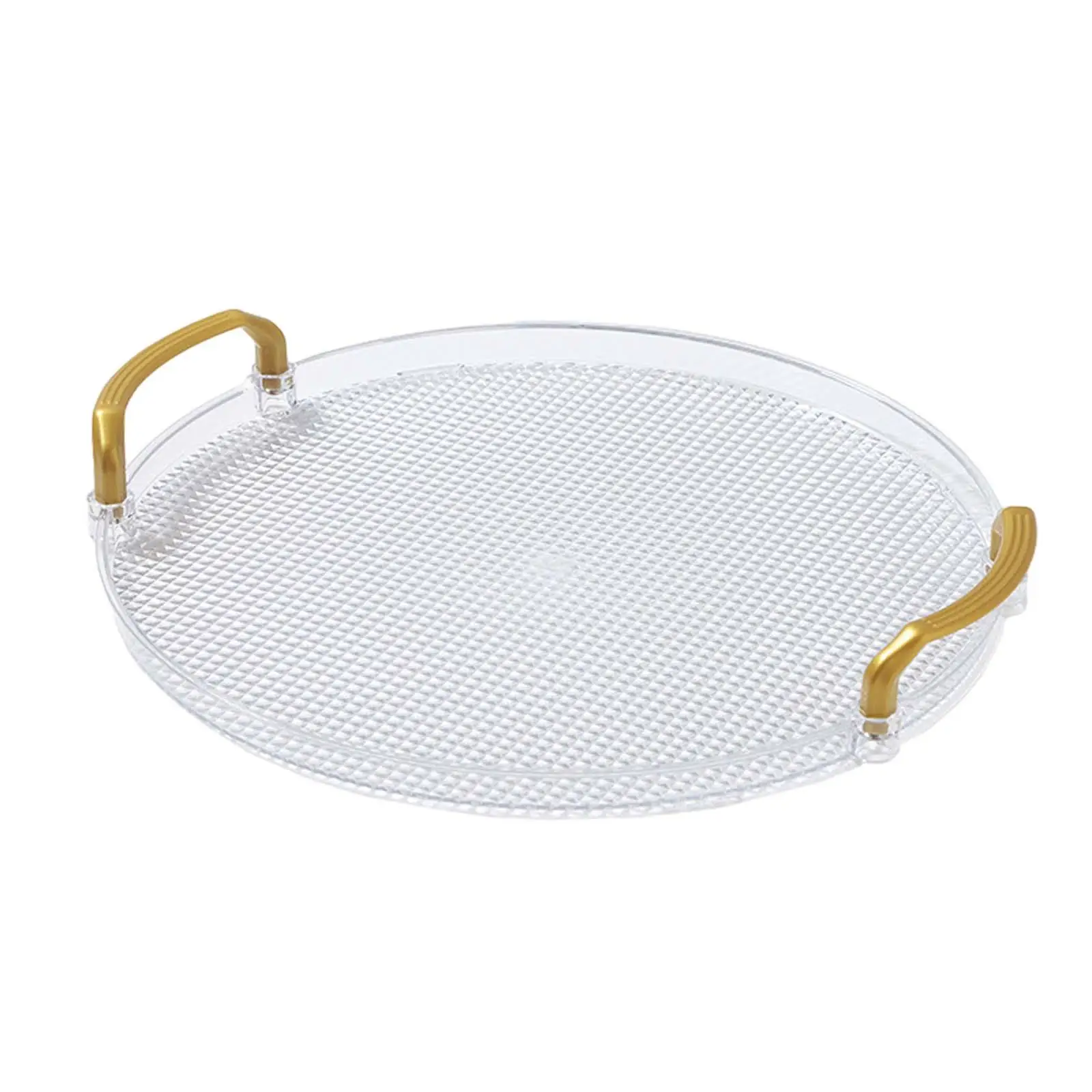 Decorative Tray Modern Elegant Breakfast Fruit Bowl Snack Plate Dish for Living Room Bathroom Entertaining Restaurant Office