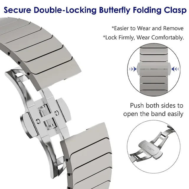 coroa de titânio para Apple Watch