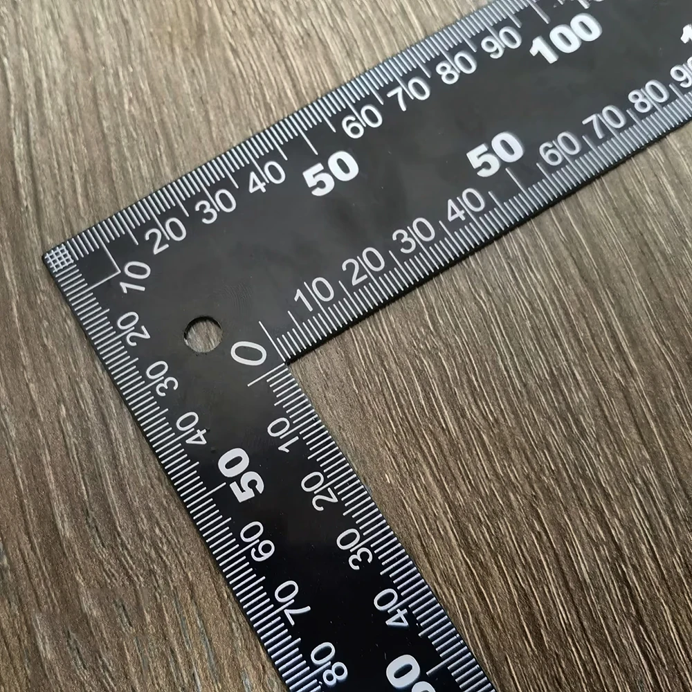 직각 눈금자 금속 L 눈금자 검은 목수 프레임 8X12 인치 Leathercraft 스테인레스 스틸 금속 사각형 DIY 가죽